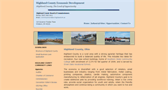 Desktop Screenshot of highlandcountyeconomicdevelopment.co.highland.oh.us