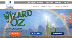Desktop Screenshot of highland.edu